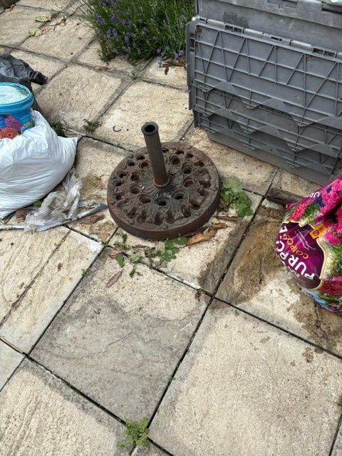 Garden Clear out- Garden Umbrella Base