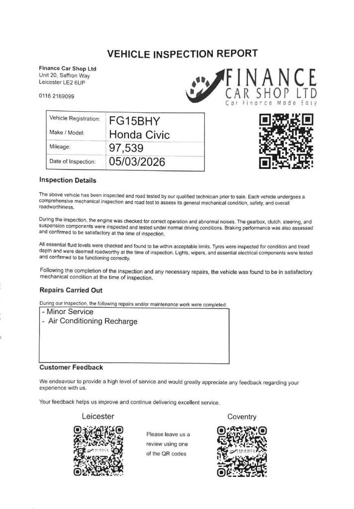  Honda Civic 1.8 i-VTEC Sport (Navi) Euro 6 (s/s) 5dr Petrol Manual