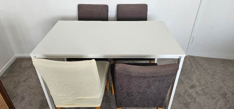 IKEA dining table and 4 chairs