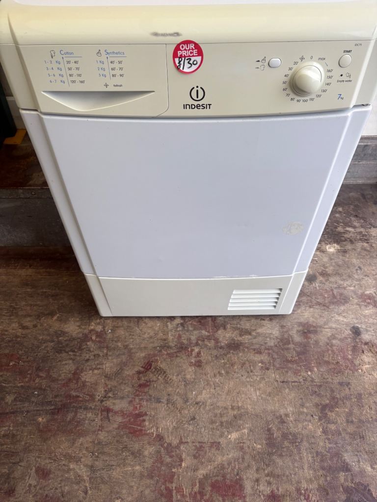 🔥INDESIT 7KG CONDERSOR DRYER £120 DELIVERED 🔥6 MONTHS WARRANTY 🔥DENTON APPLIANCES 🔥