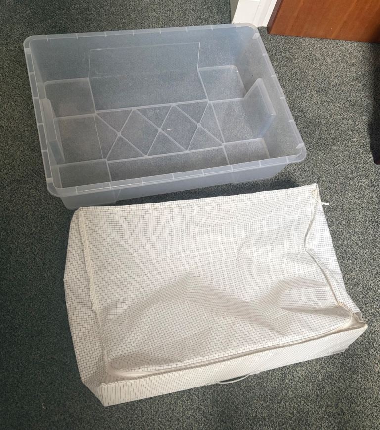 2 IKEA under bed storage boxes