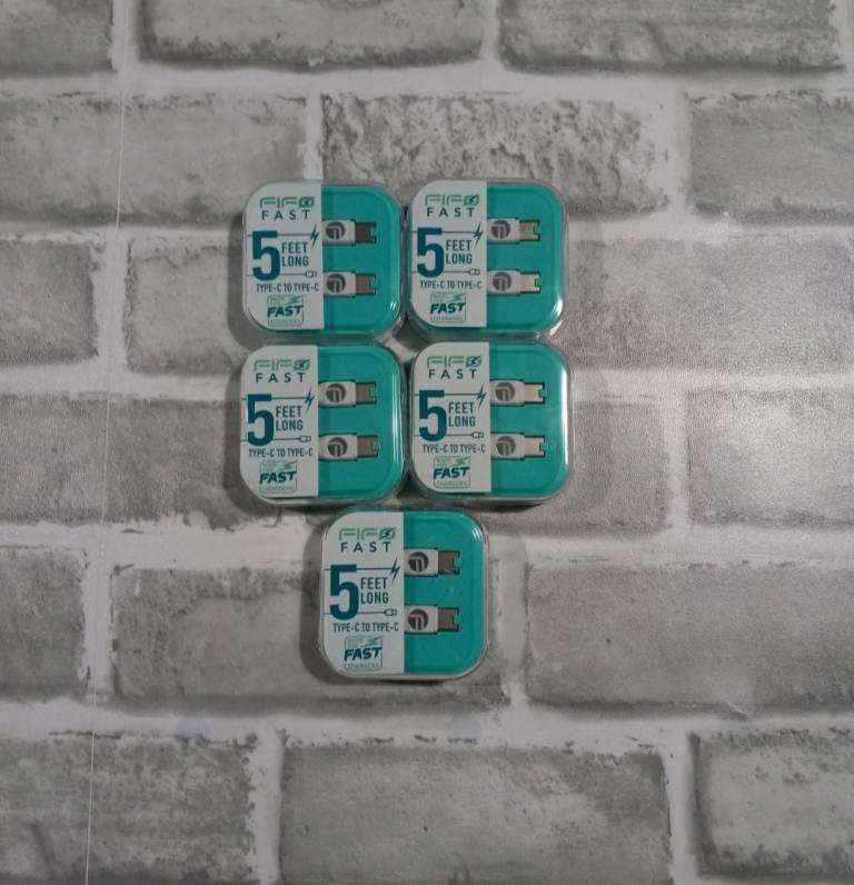 5 fifo fast charging leads type c to type c