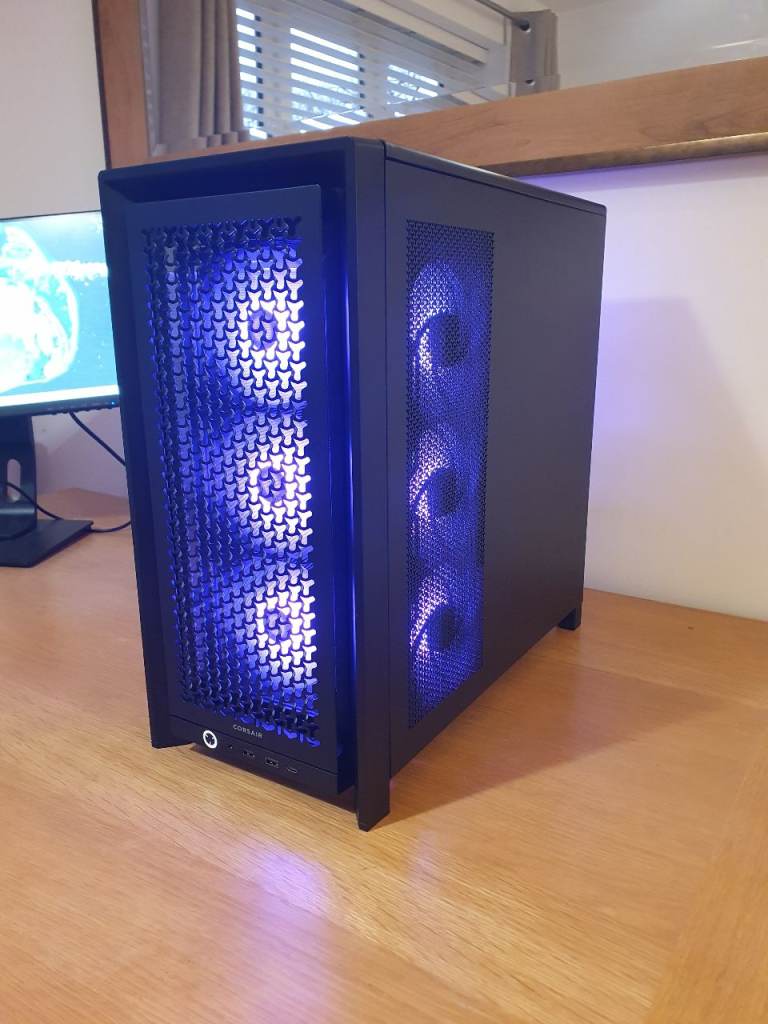 New build Ryzen 5 Gaming PC, 12GB GPU, 16GB Ram, Corsair 4000 Frame Case, ARGB
