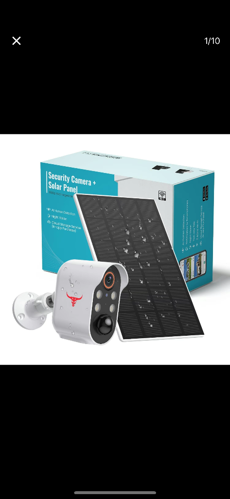 Brand new solar security camera 