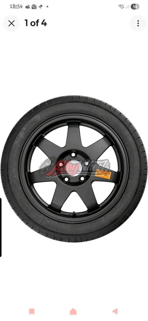 RH165 17" Spacesaver Spare Wheel & Tyre Kit for Fiat 500X 14-22