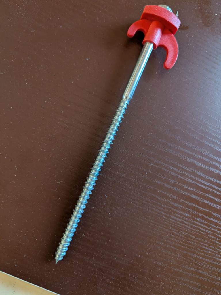 30 drive in ground screws.