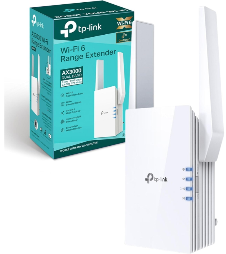 TP-Link RE705X WiFi 6 AX3000Mbps WiFi Extender Booster extender with gigabit port - Kidderminster
