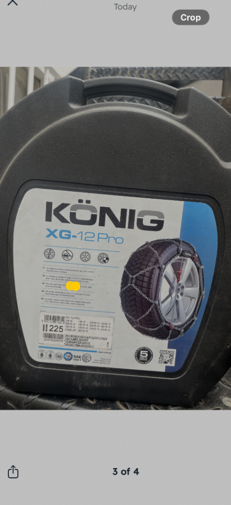 Konig snow chains - used only once