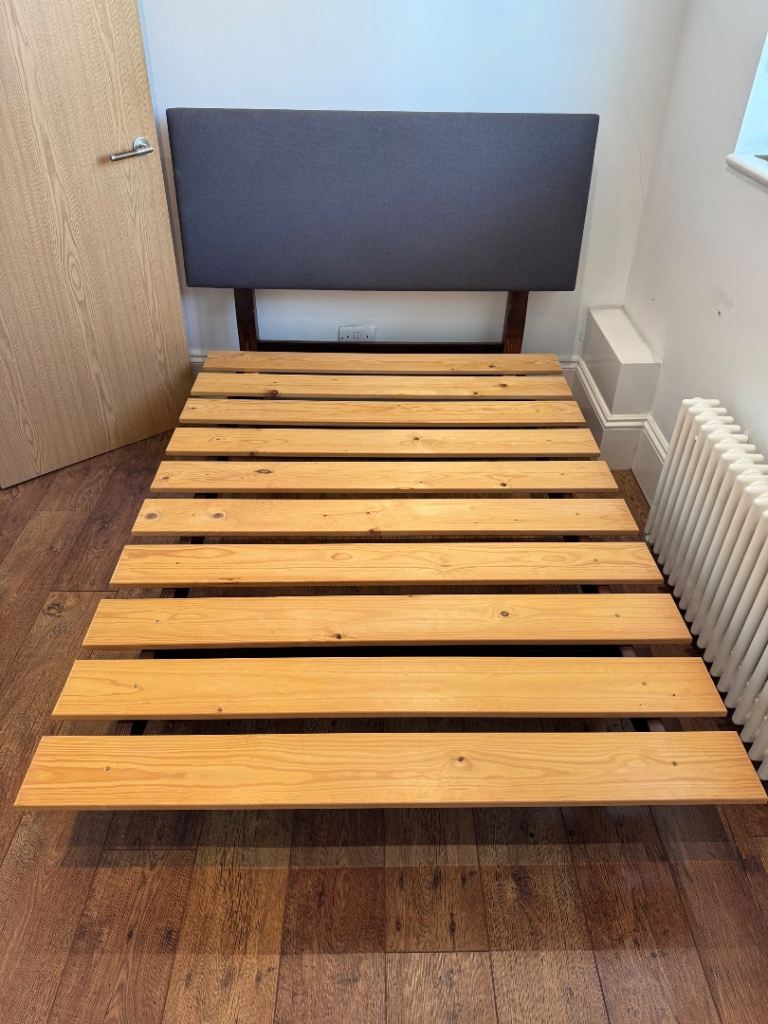Free double bed frame with headboard