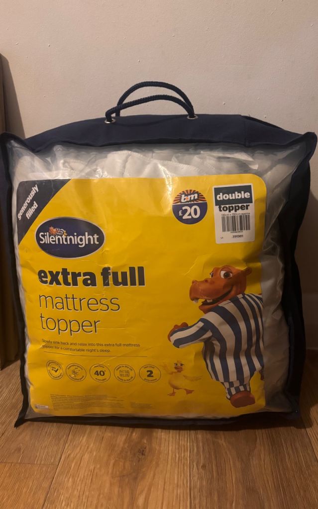 Silentnight Extra Full Double Mattress Topper – Brand New