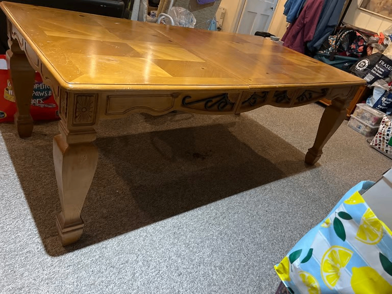 image for Large 6 TO 8 SEAT EXTENDABLE wooden dining table Gunnislake PL18 9NA