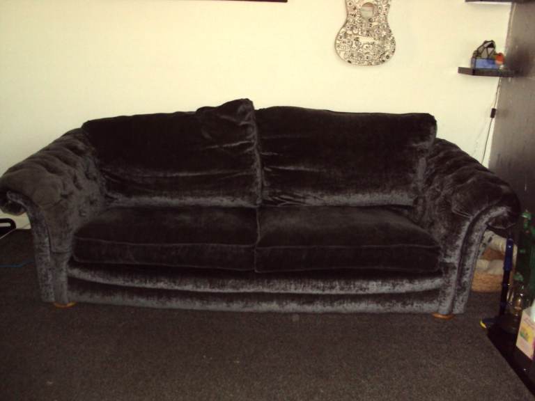 4 seater DFS Loch Leven Anthracite Grey sofa