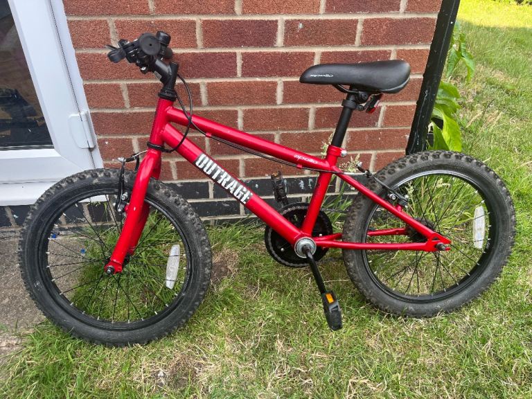 Outrage Red Kids Bike – Good Condition, Ready to Ride