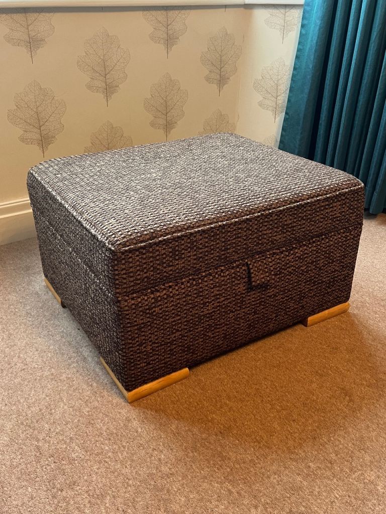 Cushioned storage box to match Duresta sofa for sale