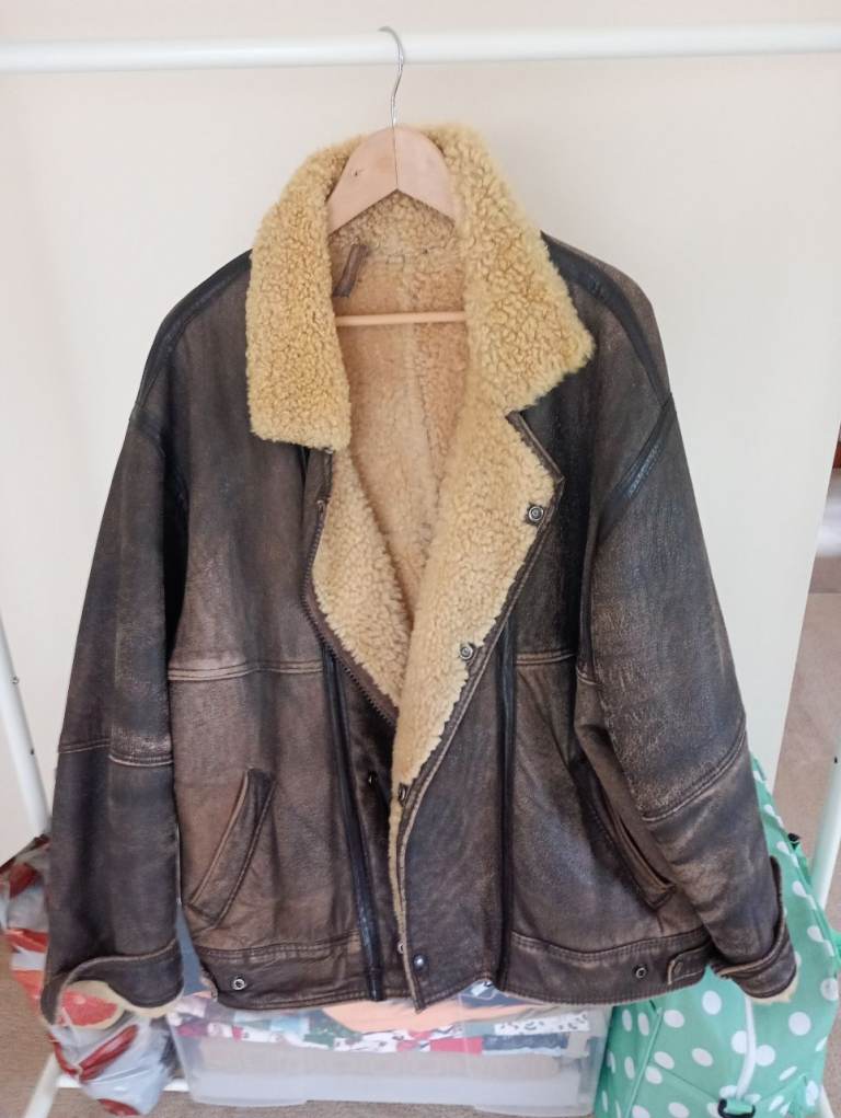 Vintage Aviator Leather Jacket