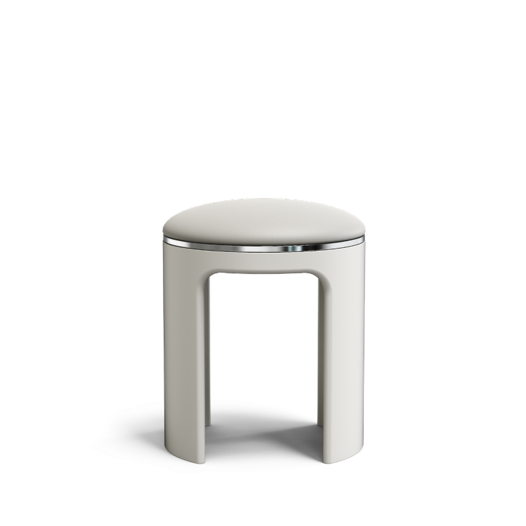 The Silver-Rimmed Perch. Where Seamless Design Meets Metallic Detail.