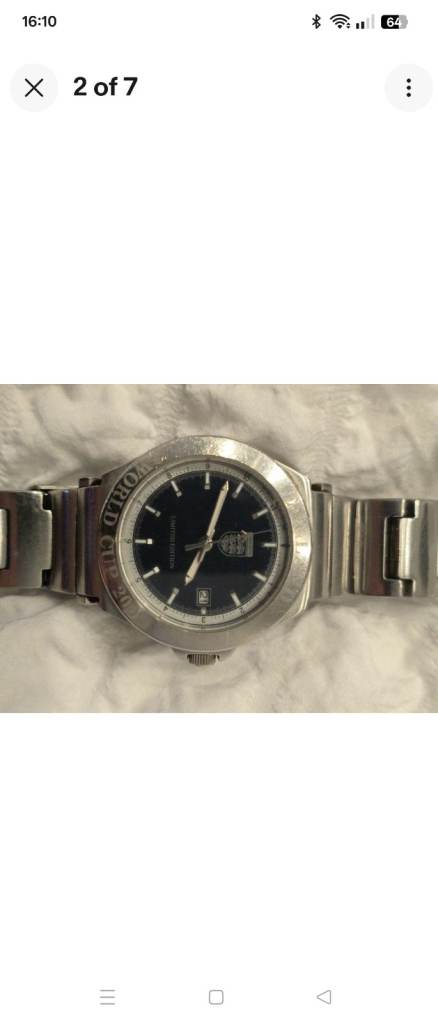 2002 ENGLAND WORLD CUP LIMITED EDITION WATCH