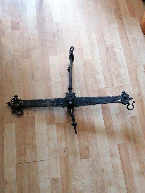 Large Antique Cast Iron Balance Scales 
