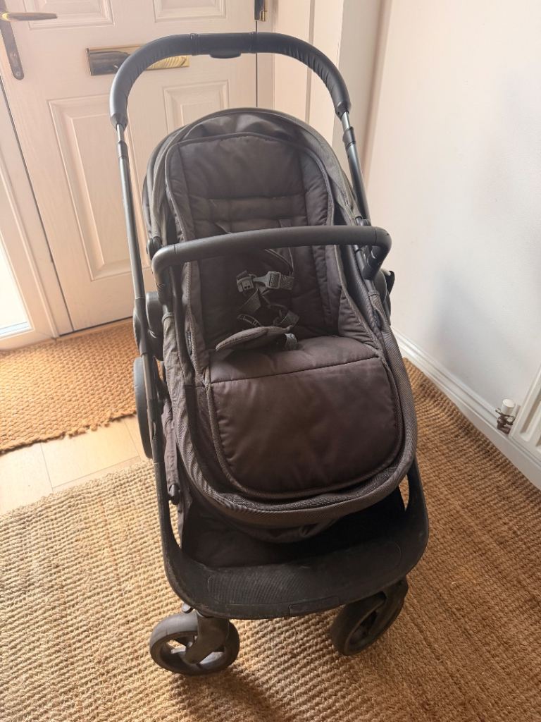 iCandy Orange Double Pram - Dark Grey, Used Condition