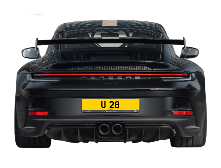 U 28 cherished number plate personalised private registration