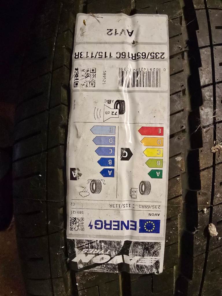 Avon AV12 Tyre and Wheel 235/65R16C - Brand New