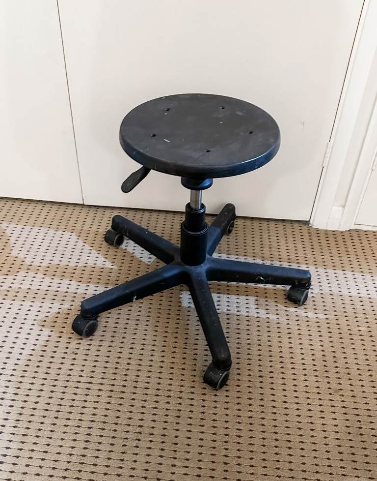 Stool on wheels
