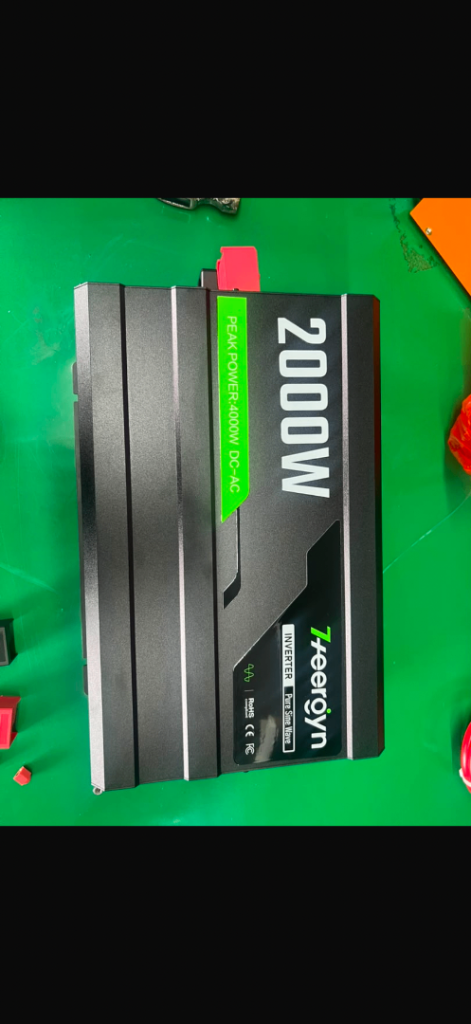 12v ac230 pure sine wave power inverter 2000w peak power 4000w aluminium shell mobile control WiFi 