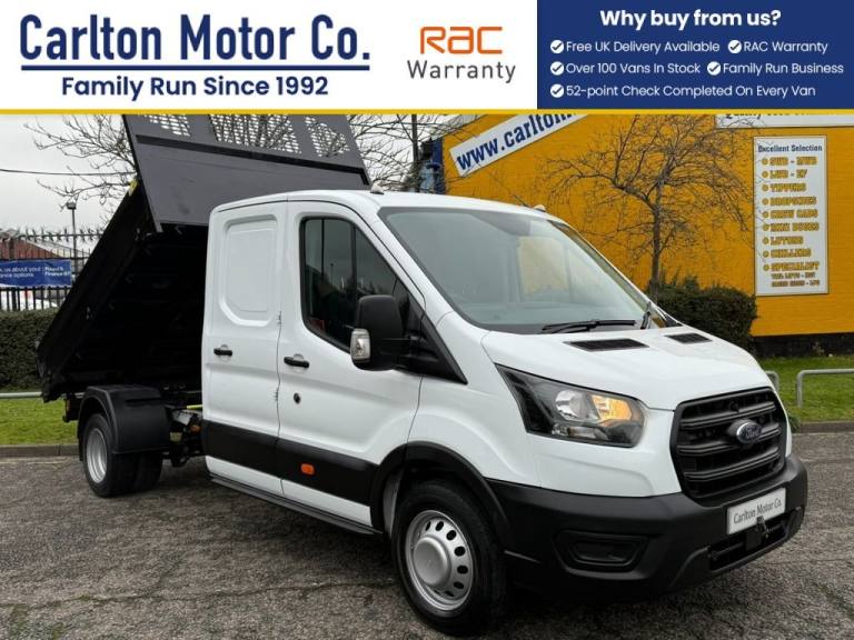 2022 Ford Transit 2.0 350 Ecoblue Leader Double Cab Tipper RWD L3 Euro 6 130bhp TIPPER Diesel Manual