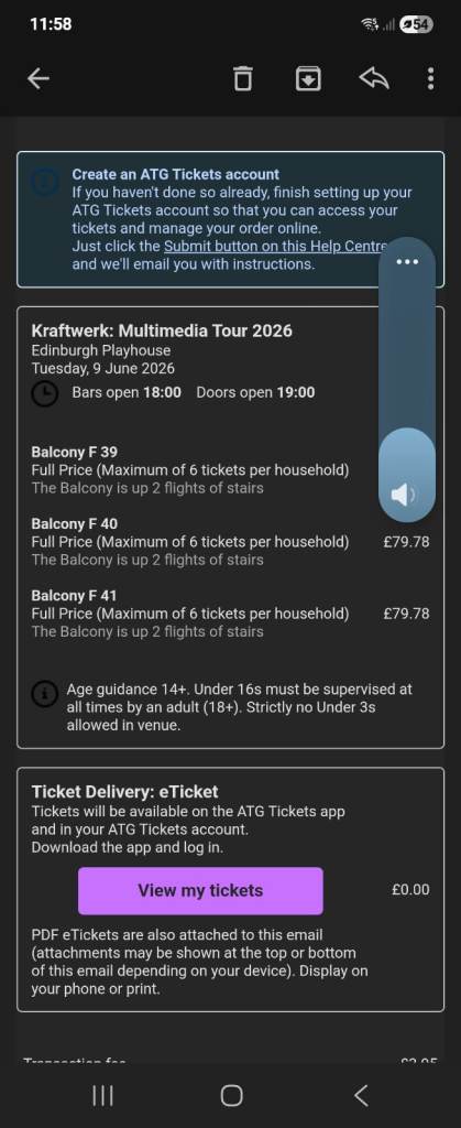 kraftwerk edinburgh tickets