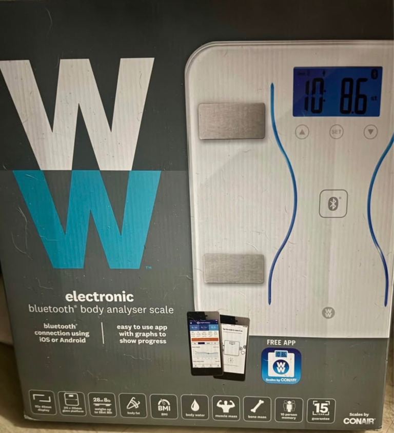 image for brand-new boxed weight watcher body analyser scales