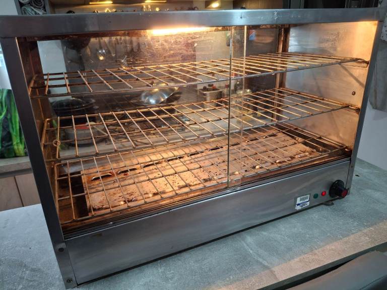 Stainless Steel Commercial Food Warmer & Pie Cabinet – Good Condition