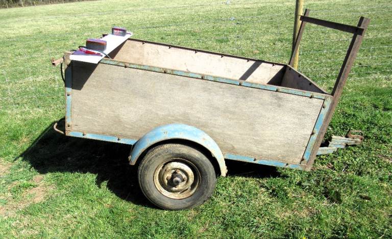 Car Trailer – steel framed – with light mounting board