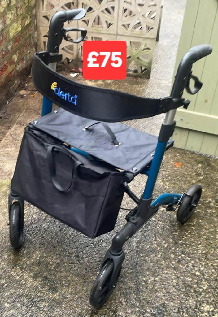 Mobility scooter and rollator