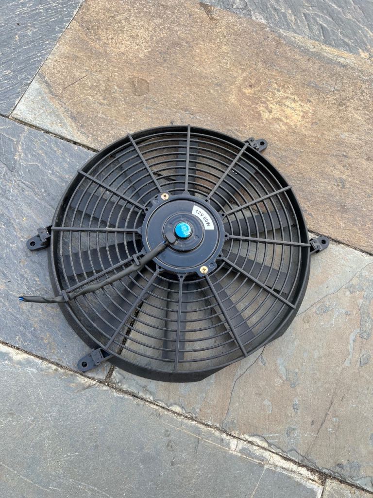 13” 80W 12V Universal Push / Pull Car Electric Slim Radiator Cooling Fan