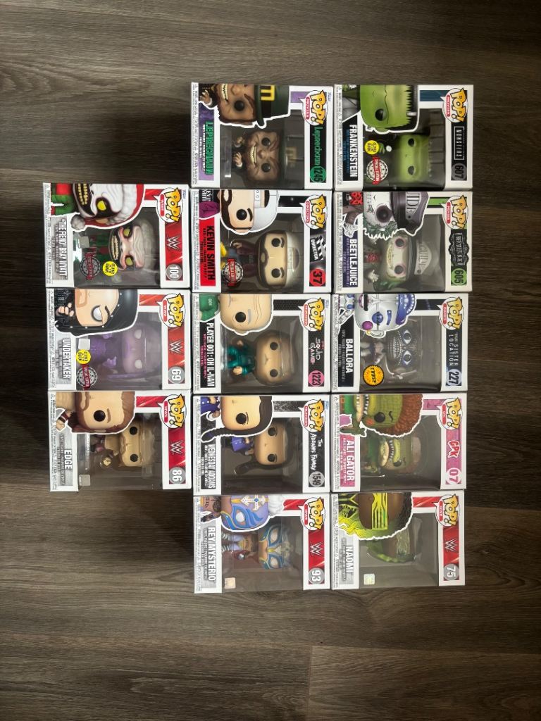 Funko Pop WWE & Horror Figures Collection – As Good As New