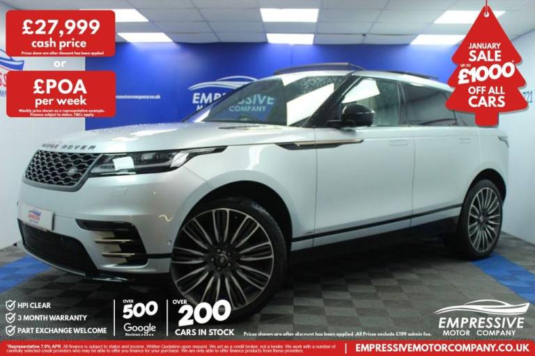 2019 69 LAND ROVER RANGE ROVER VELAR 2.0 D240 R-DYNAMIC HSE SUV 5DR DIESEL AUTO 