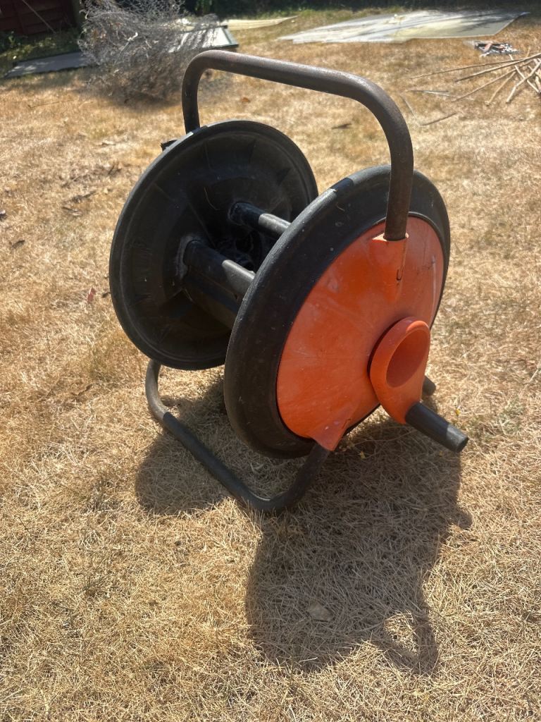  Free Garden Hose Reel - Orange and Black
