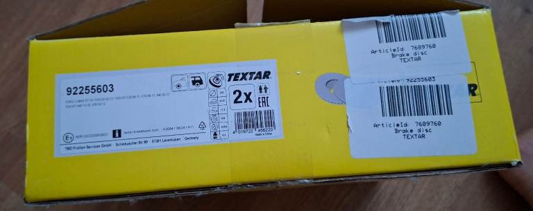 Brake discs and pads
