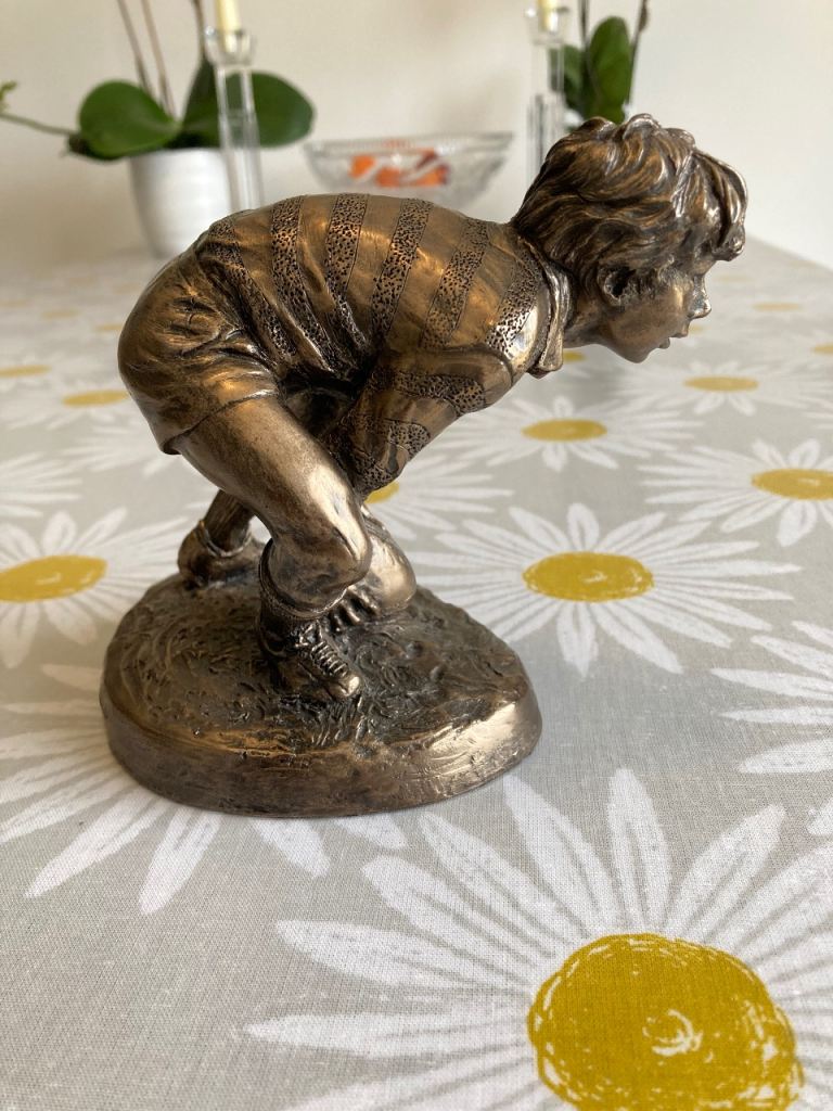 The Perfect Pass; Rugby statue/ornament
