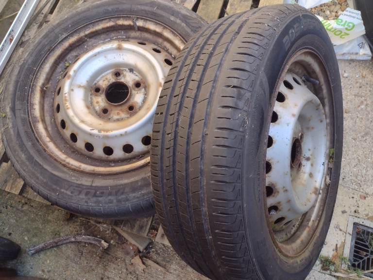 TWO HONDA CIVIC WHEELS with ALL-SEASON TYRES