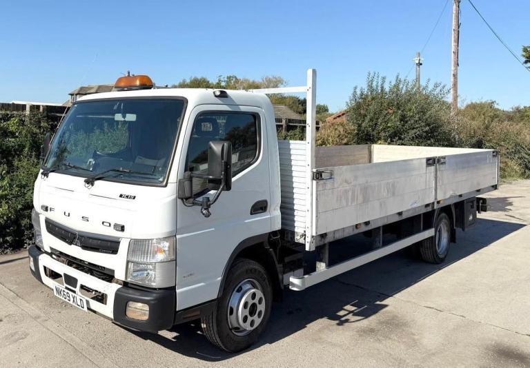 2019 MITSUBISHI CANTER 7C15 DROPSIDE ALLOY FLATBED MANUAL EURO-6 U-LEZ SCAFFOLD