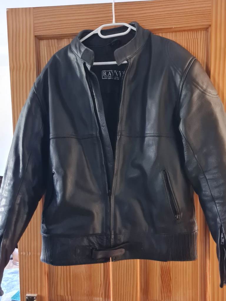 Rayven leather motorcycle jacket 