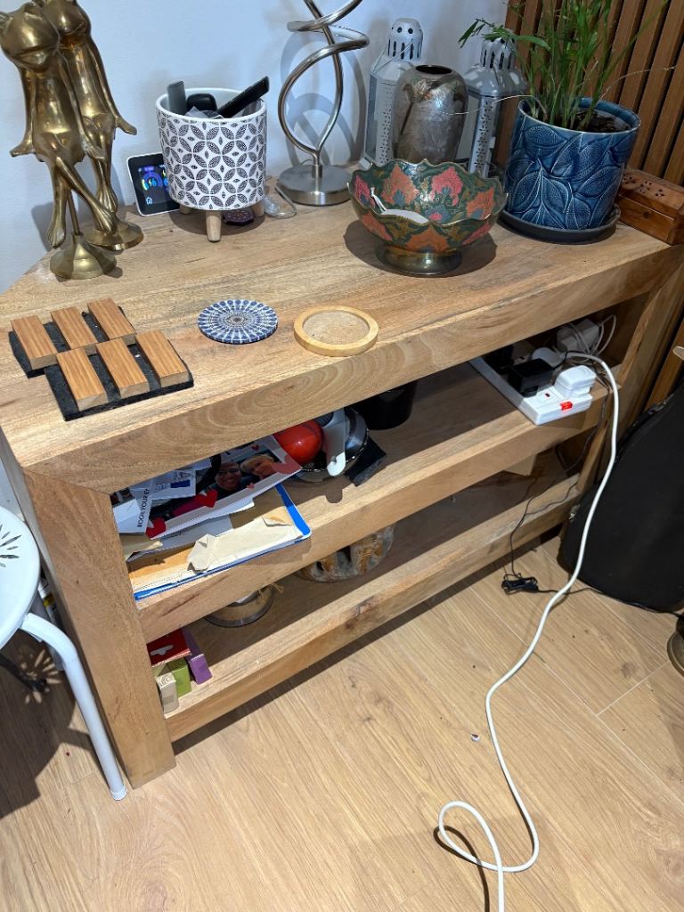 Light Mango wood TV unit 