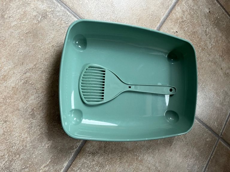 Cat litter tray and scoop