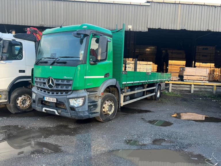 2017 Mercedes-Benz Arocs 1824 TRIPLE ALLOY DROPSIDE 