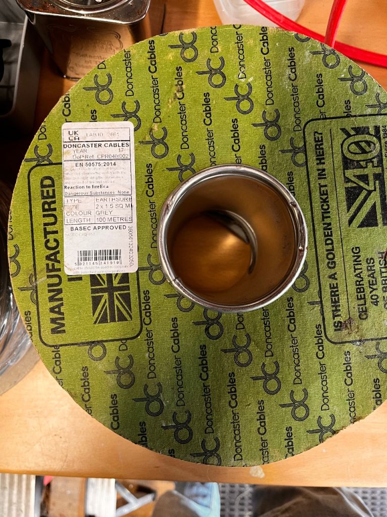 Doncaster earthsure twin & earth cable 1.5mm 80m