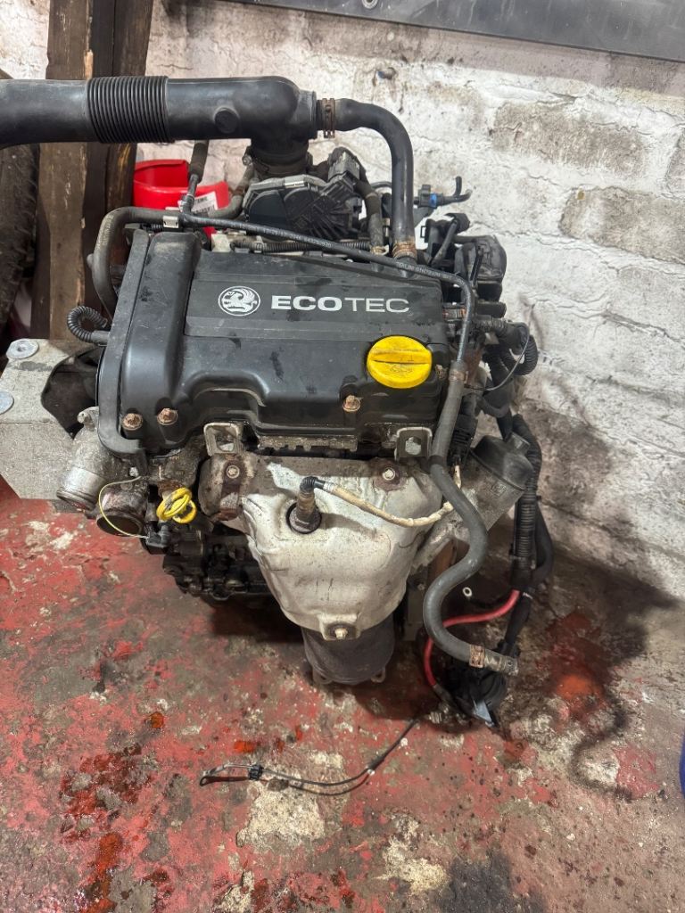 A10xep vauxhall corsa d 1.0l engine complet with loom and cat 
