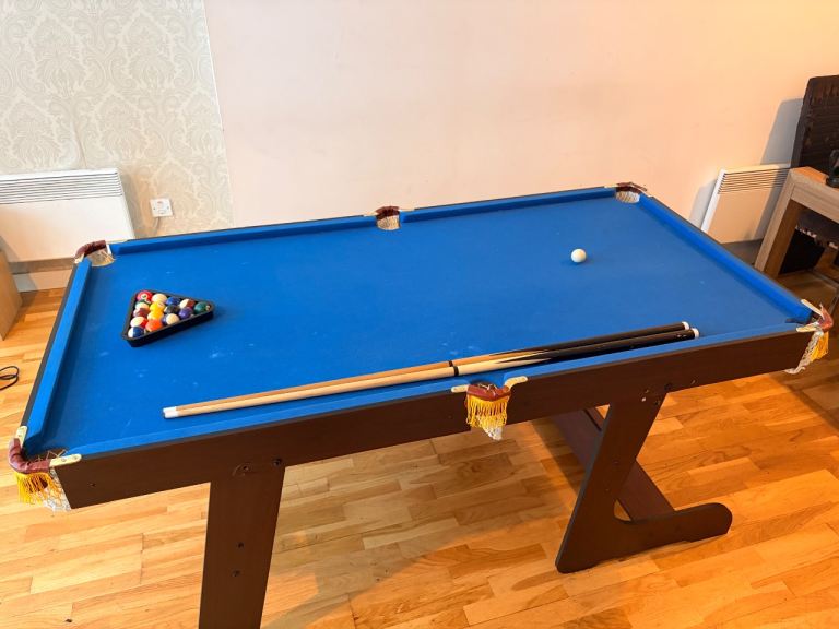 SOLD 6x3ft Folding Pool Table 