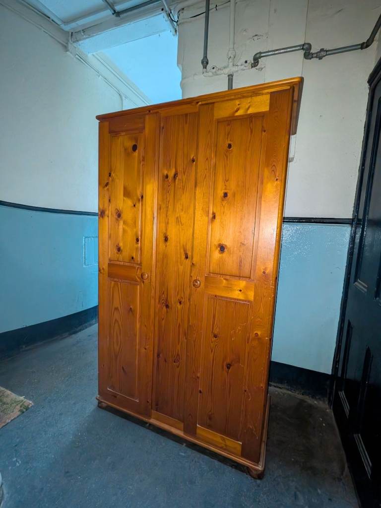 Solid pine wardrobe 