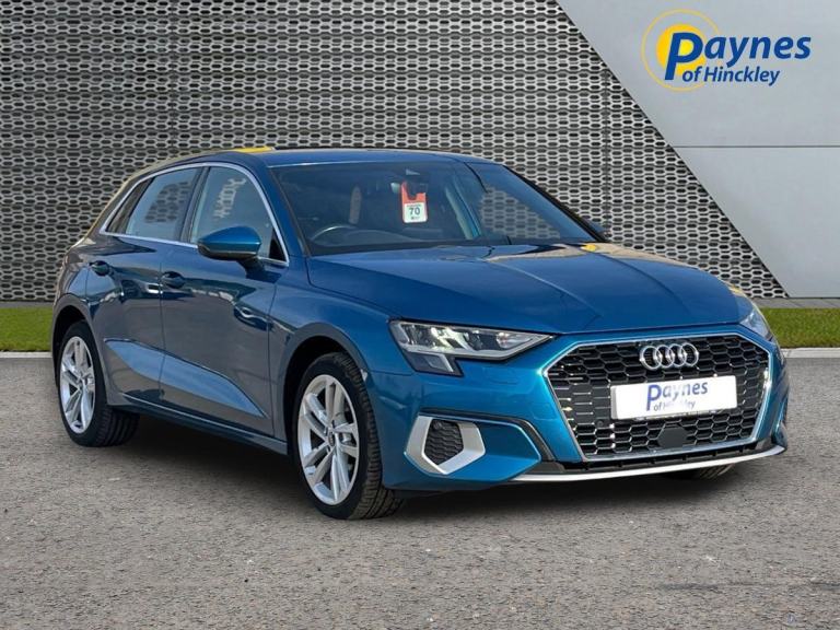 2020 Audi A3 1.5 TFSI 35 Sport S Tronic Auto Sportback in Blue, 32569 miles